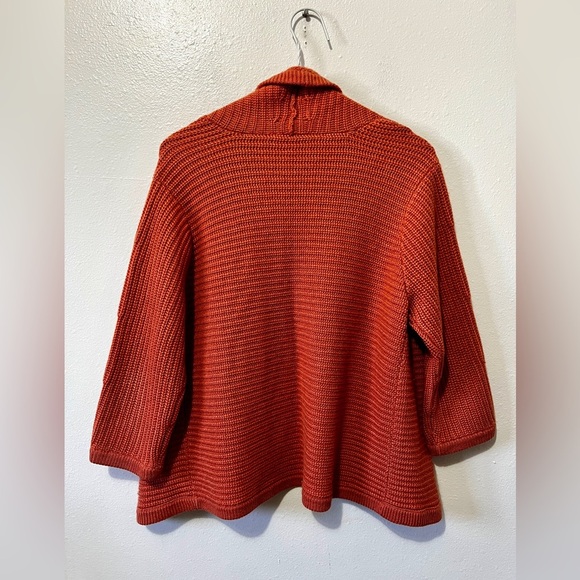 Talbots Peach Cashmiere & Silk Cardigan Sweater - Large (Petite) - Picture 3 of 9